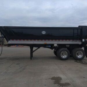 Remorque à benne basculante en acier MAC | Tandem | Quart de châssis | Remorque surbaissée 24' x 96"