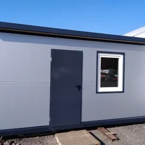 Conteneur résidentiel social de 12m2 avec salle de bain et cuisine 5x2,5m