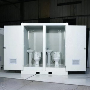 Conteneurs Toilettes sanitaires mobiles - montées avec double fonction